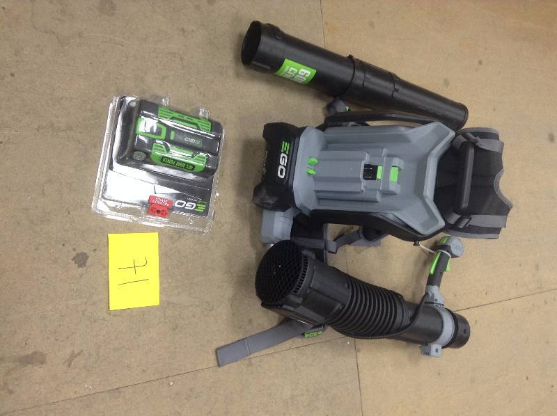 EGO Power LB6000E 56V Lithium-Ion Cordless Backpack Leaf Blower battery included open box not used