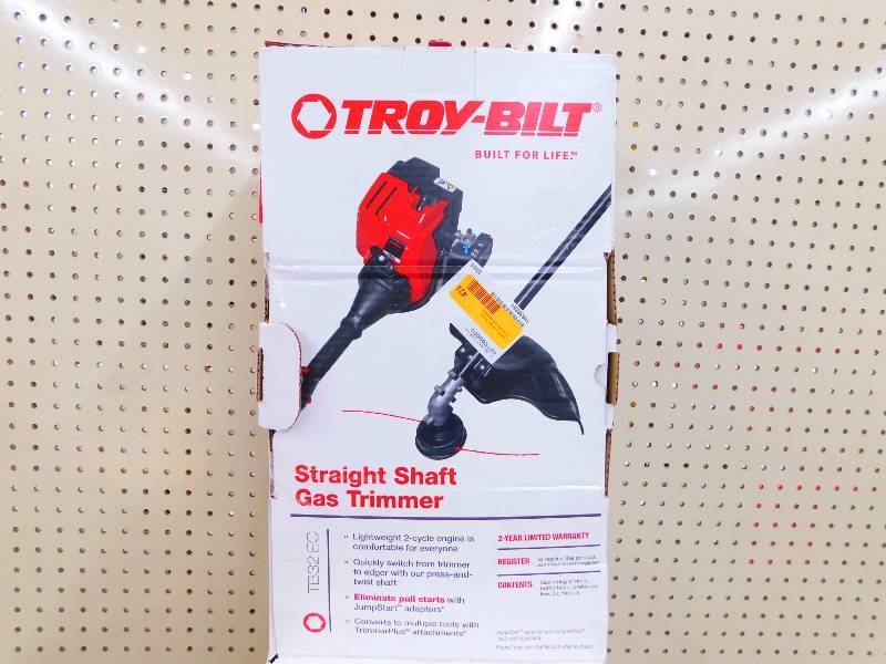 TroyBilt 25cc straight shaft Gas 17 Trimmer, MSRP $241.99