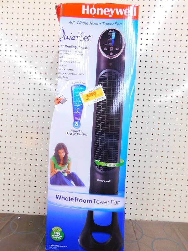 Honeywell 8 Speed Quiet Set Whole Room Tower Fan, MSRP $99.99