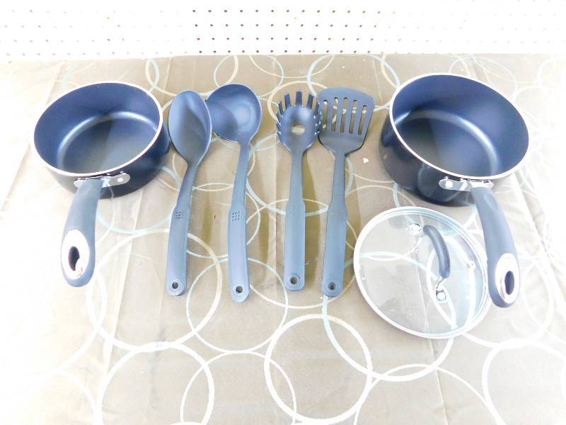 Chefs Mark 14 pc. Aluminum Cook Set Black, MSRP $149.99