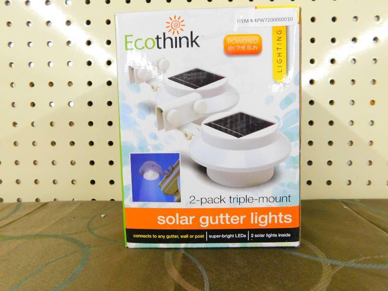 Solar Outdoor Gutter Lights-2 Pack, MSRP $24.99
