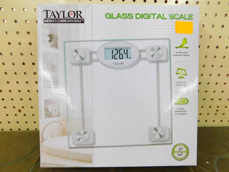 Taylor Digital Glass Scale, MSRP $39.99