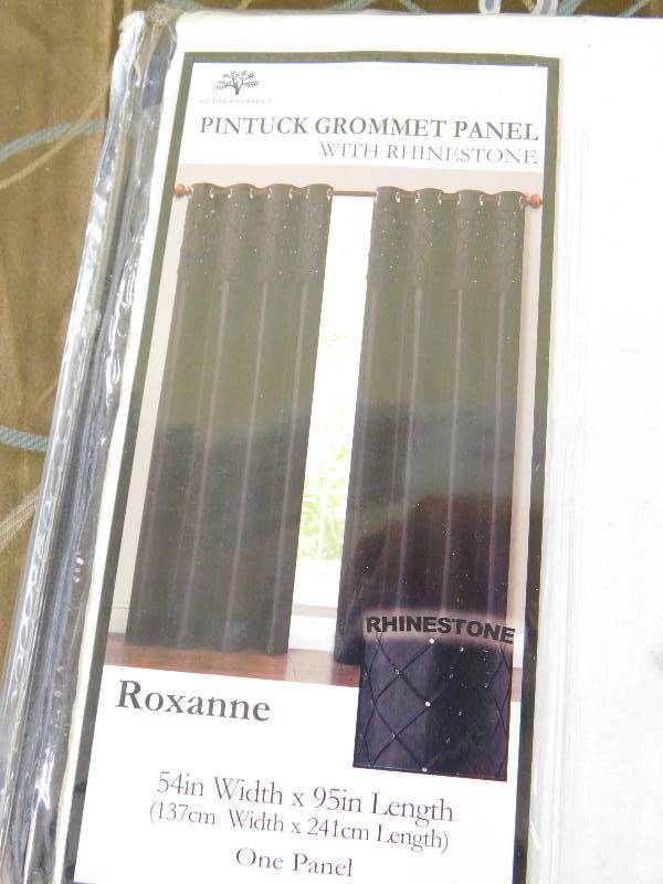 Roxanne Pintuck Grommet Panel Black, MSRP $34.99