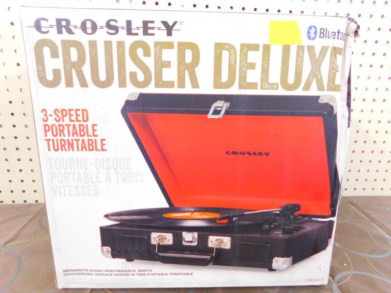 Crosley Cruiser Port Turntable Black, MSRP $99.99