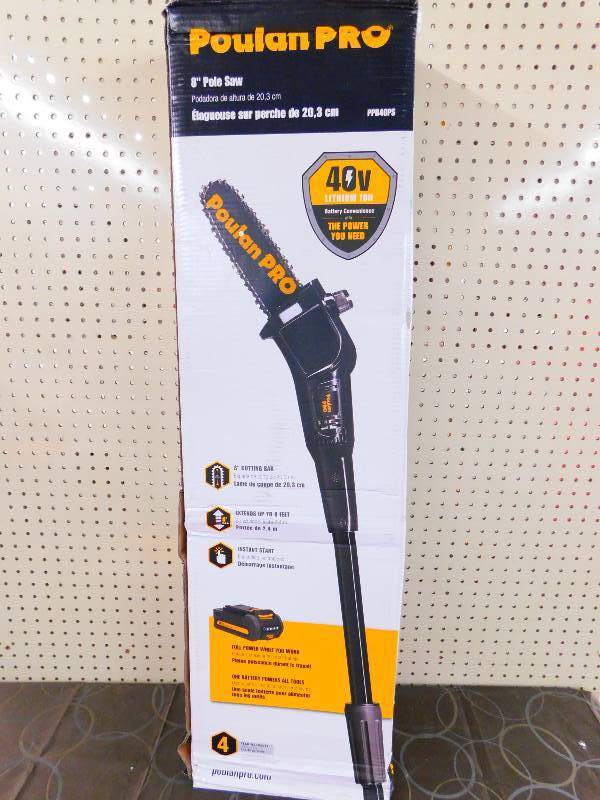 Poulan Pro 40 Volt 8 Pole Saw, MSRP $269.99