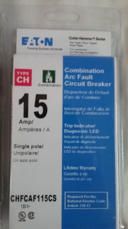 NEW 3X 15 Amp Circuit Breakers