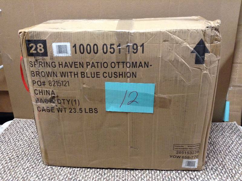 Hampton Bay Spring Haven Patio Ottoman Not used