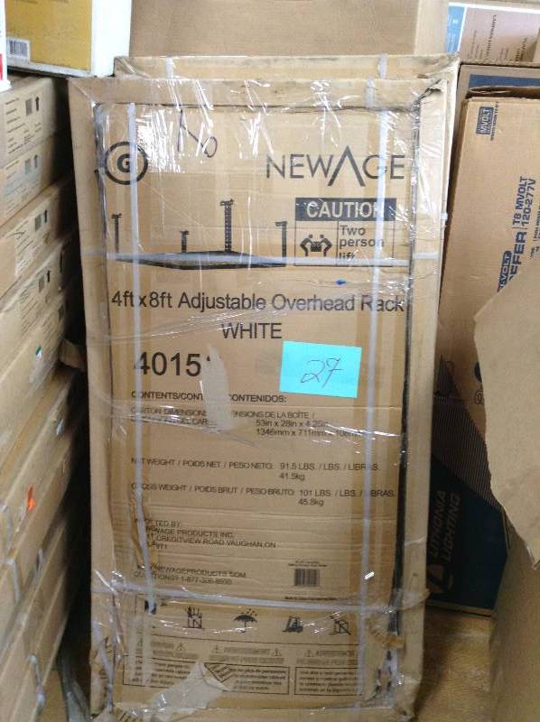 New Age 4 x 8 Adjustable Overhead Rack