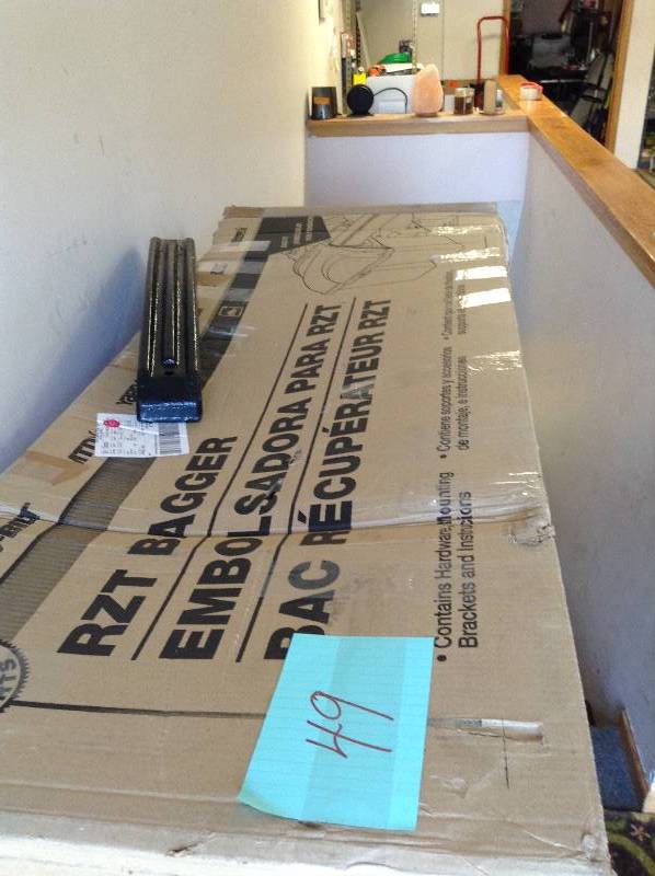 Bagger for RZT-S and 46 in. open box never used