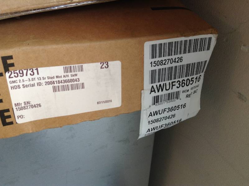 Air Exchanger AWUF360516 New