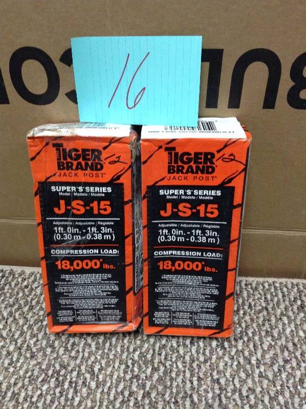 Lot of 2 Tiger Brand J-S-15 New