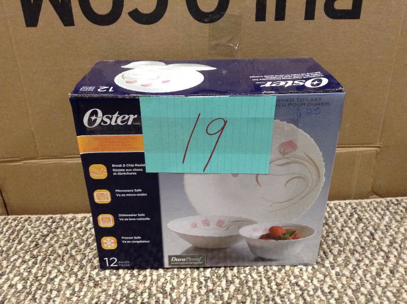 Oster 12 Pc Dinner Set New