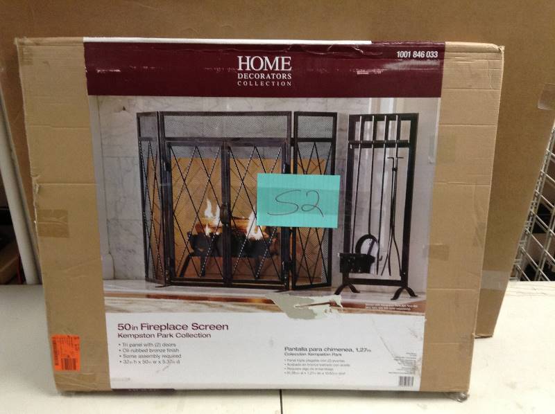 Home Decorators 50 in Fireplace Screen New