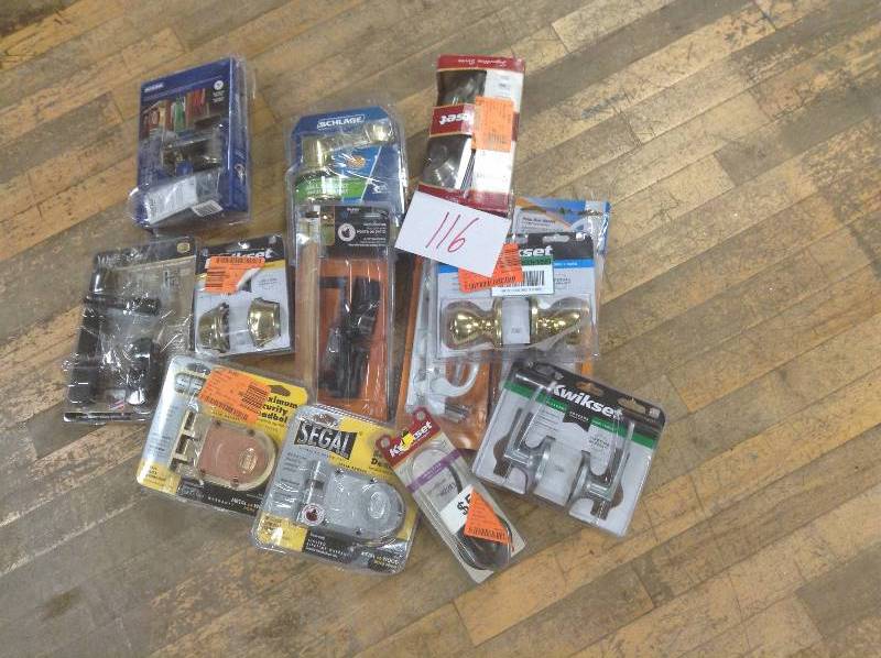 Lot of assorted hardware mix not inspected