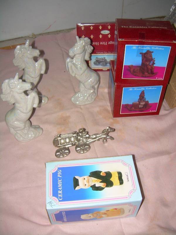 lot 31 image: CHERUB , UNICORN , PIG FIGURENES