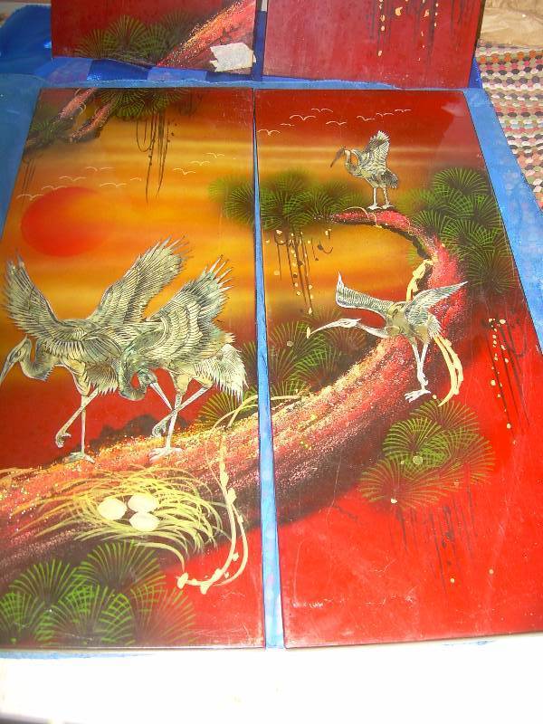 lot 84 image: VINTAGE WALL HANGINGS