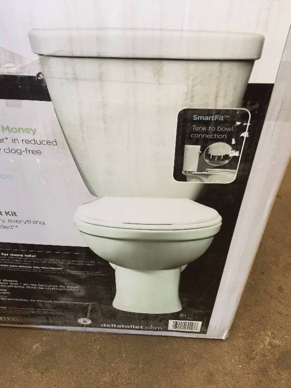 Delta Smart Fit Prelude Round Front Bowl Model C41901-WH