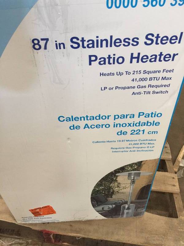 87 in Stainless Steel Patio Heater