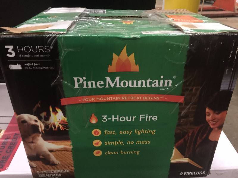 Pine Mountain 3 Hr Firelogs  case of 9