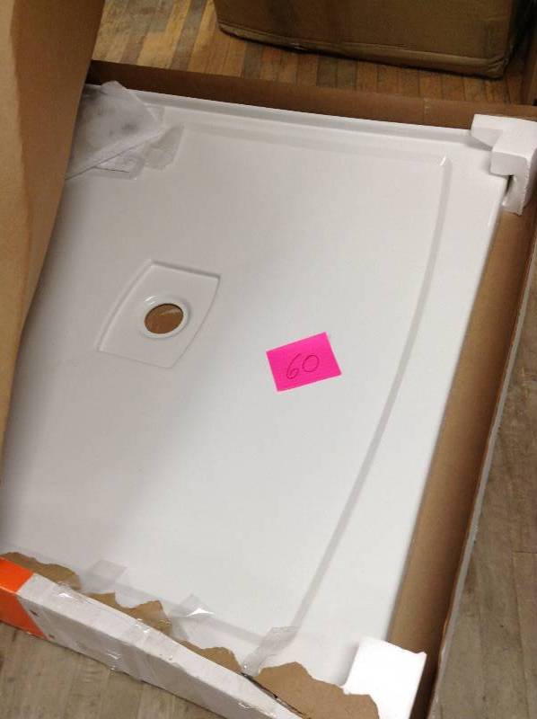 Kholer Archer White Acrylic Shower Base 48 in x 48 in Never used