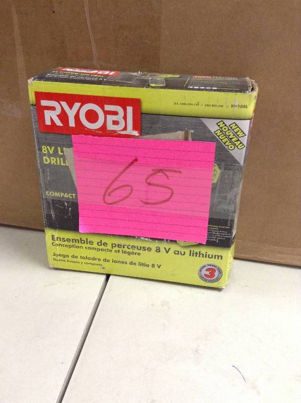 Ryobi 8V Litium Drill