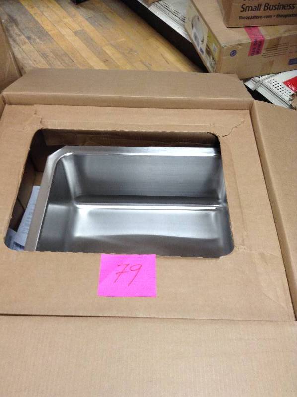 Elkay Lustertone Undermount Stainless Steel 24 in. Single Basin Kitchen Sink