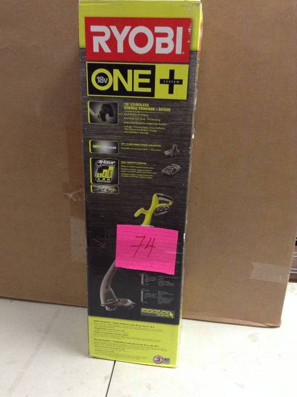 Ryobi One 10 in Cordless String TrimmerEdger