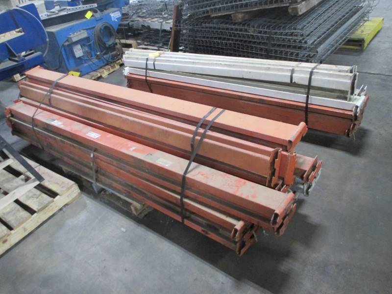 lot 22 image: (32) Pcs Pressed Rack Beams