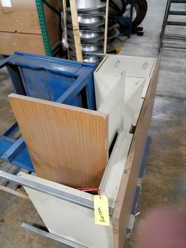 (2) Shop Floor Desks Surplus Manufacturing Equipment KBID