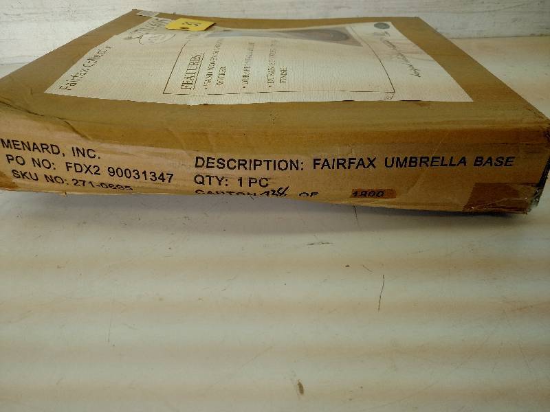lot 38 image: Fairfax Umbrella Base, Heavy, New...