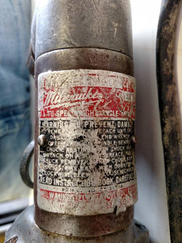 lot 47 image: Milwaukee 12 Right Angle Drill wi...