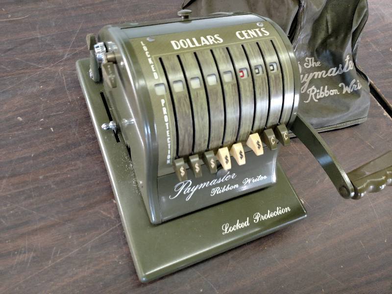 lot 52 image: Paymaster Check Writer, Works...