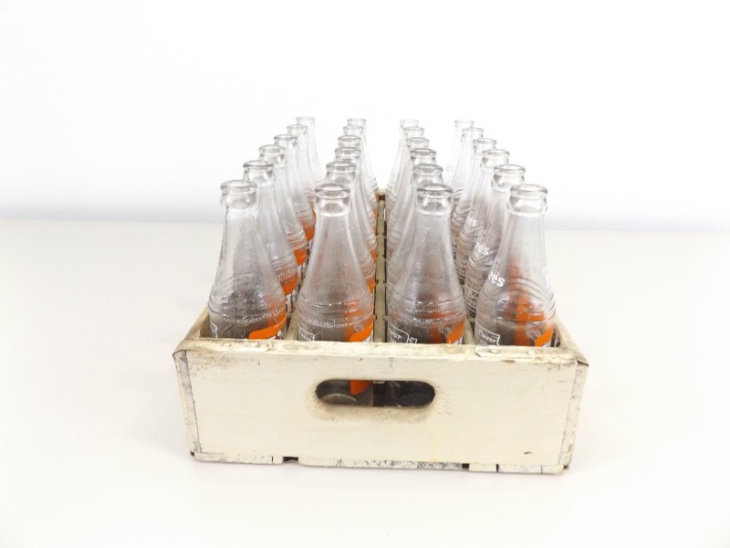Vintage Hires Root Beer Wood Crates with 24 Bottles