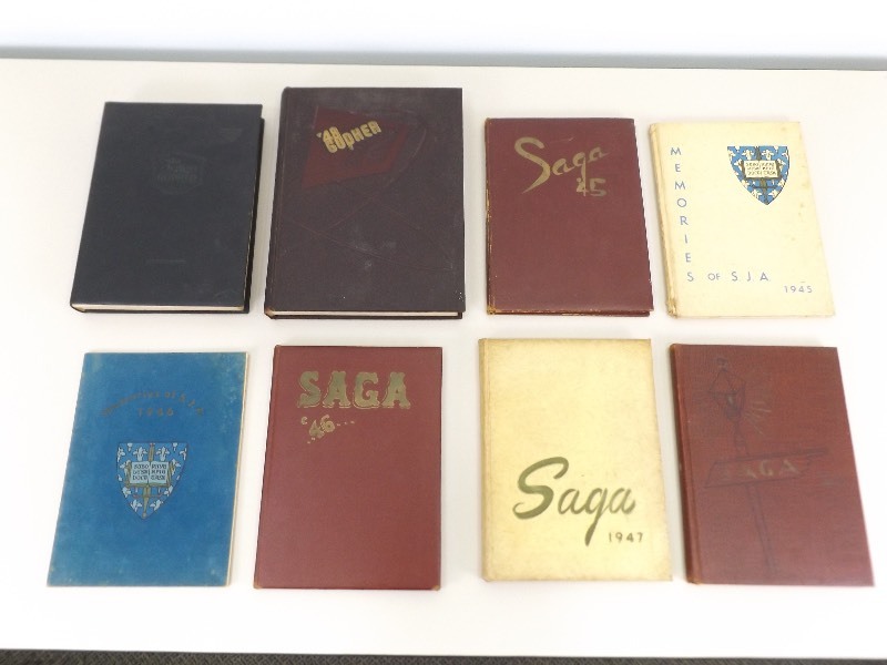Lot of 1940s U of M Gophers, and Harding High School Yearbooks