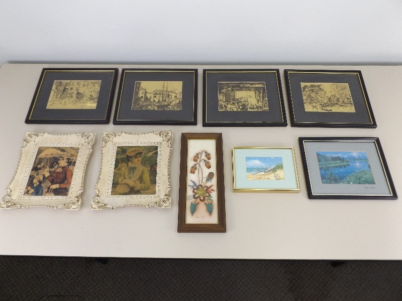 Lot of Vintage Framed Artwork