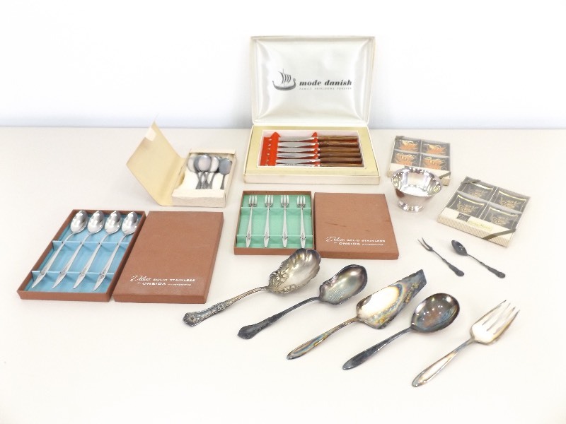 Lot of AntiqueVintage Silver Plate and Silverware Items
