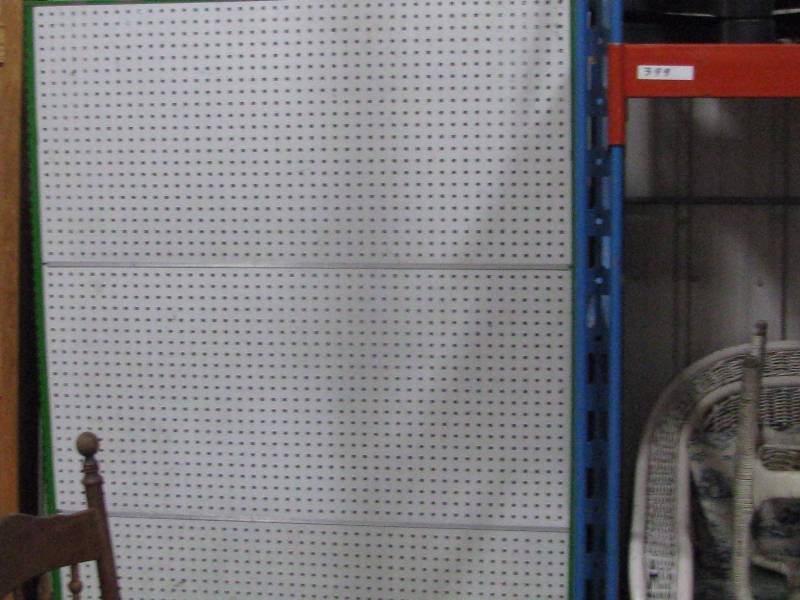 lot 81 image: Peg Board Rack wPegs