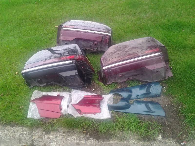 3-Honda Goldwing Saddle Bags & Other Trim Pieces