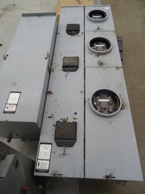200 amp meter socket. Outdoor. 3 po...