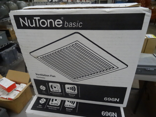 2 Nutone N969 ventilation fans. 1 e...