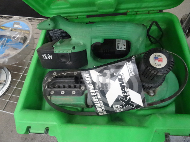 Stout 18 volt portable band saw. 2 ...
