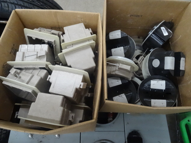2 boxes of electrical light and swi...