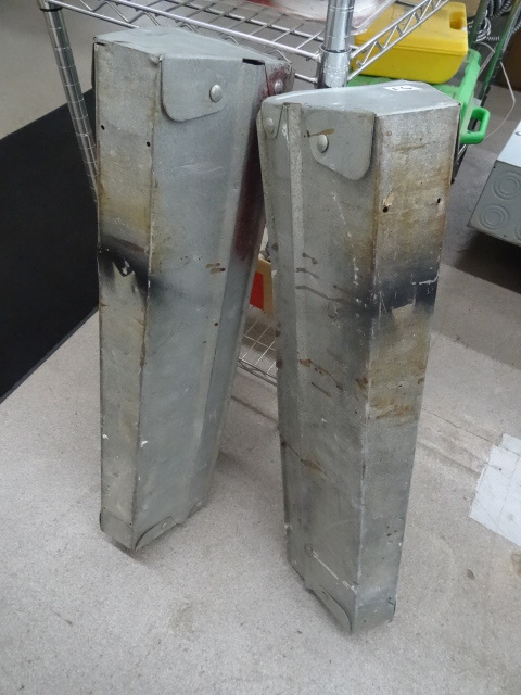 Pair of metal saw horses...