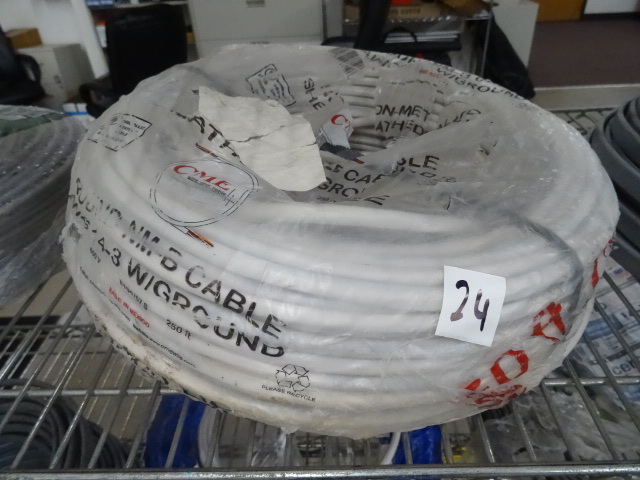 AWG14-3 with ground wire. Round NMB...
