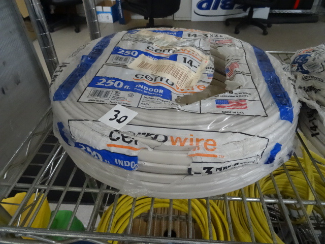 14-3 NMB wire with ground. 230 ft...
