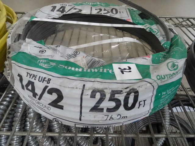 142 wire with ground. UF-B. 150...