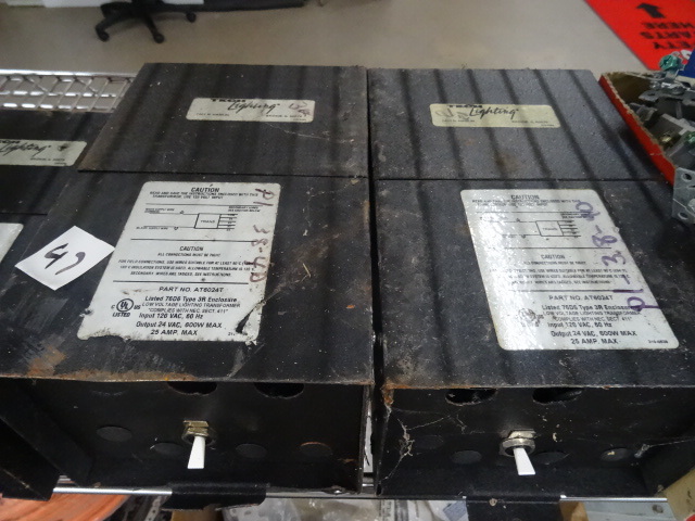 5 low voltage transformers...