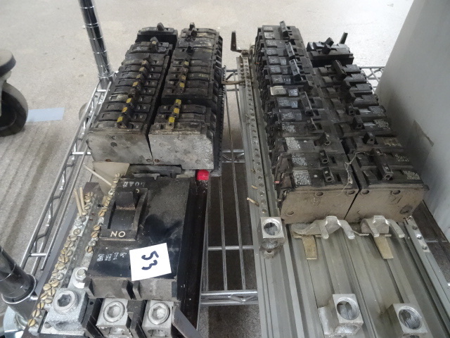 2 panels of circuit breakers....