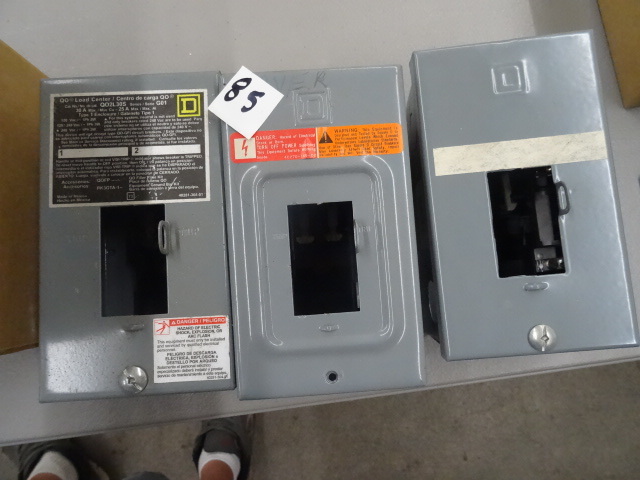 3 Square D load centers....