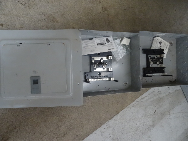 2 siemens load centers. 1 cover...